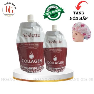 Hấp dầu ủ tóc Collegen Vedette cao cấp, phục hồi tóc hư tổn, mềm mượt thơm