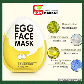 Mặt nạ dưỡng da trứng bioaqua egg face mask