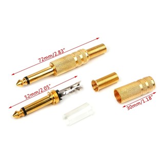 Jack Đực Nối Micro 6Ly Mạ Vàng