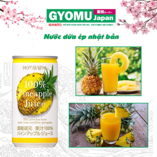 Nước dứa ép 100% 185g - hàng nội địa nhật