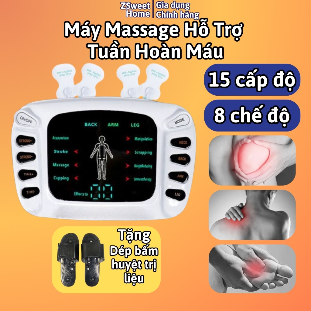Máy massage cổ vai gáy xung điện YTK-309B hỗ trợ tăng cường tuần hoàn máu, máy mát xa tại nhà