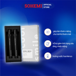Xịt thơm miệng Nerman Cool Smile 2 hương Ice Coffee & Lemon Ice 10ml/chai