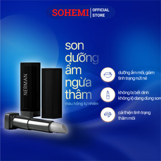 Son dưỡng cho nam Nerman Men in Black 2 in 1 dưỡng ẩm, ngừa thâm môi 4g