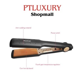 Máy dập xù - Máy duỗi tóc tạo kiểu tóc xoăn, tóc thẳng có 4 mức nhiệt độ PTLUXURY
