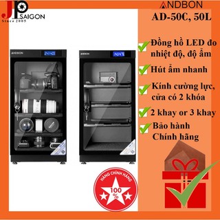 TỦ CHỐNG ẨM ANDBON AD-50C, 50LÍT + QUÀ TẶNG