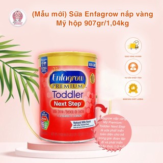 Sữa Enfagrow Nắp Vàng 907g PREMIUM Toddler date 2024