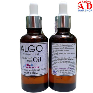 Tinh chất chống rát da đầu và khử mùi thuốc nhuộm tóc Algo Mint Oil hương bạc hà 50ml