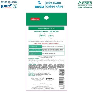 Miếng Dán Mụn Acnes Clear Patch (24/48 Miếng)