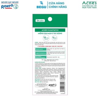 Miếng Dán Mụn Acnes Clear Patch (24/48 Miếng)