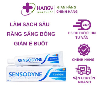 Kem đánh răng SENSODYNE Fresh Mint làm sạch sâu, răng sáng bóng, giúp giảm ê buốt hiệu quả với hương bạc hà thơm mát