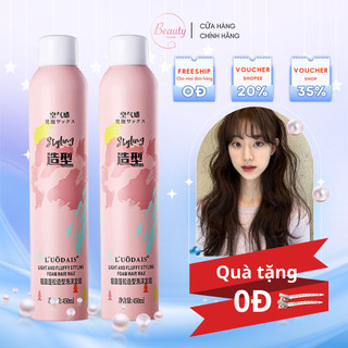 Gôm mềm tạo kiểu tóc styling dạng bọt mịn, keo xịt giữ nếp tóc tạo kiểu dung tích 450ml, hương thơm dịu nhẹ
