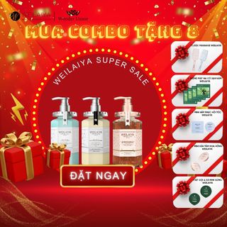 Bộ sản phẩm chăm sóc tóc và Sữa tắm nước hoa, dưỡng thể trắng da VVIP WEILAIYA