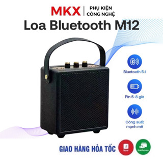 Loa Bluetooth M12 Phiên Bản Mới, Loa Mini Không Dây Âm Thanh Đỉnh, Bass Treble Tuỳ Chỉnh, Quai Xách Tiện Lợi