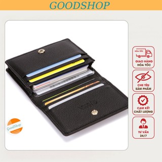 Ví da thời trang nam mini đựng thẻ cầm tay F51 nhỏ gọn có khóa bấm