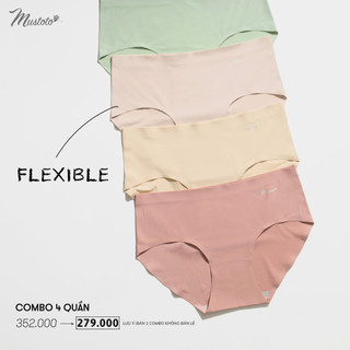 COMBO 4 Quần Lót Nữ Mustoto Không Đường May Tàng Hình Mềm Mại Gợi Cảm (MQ62)