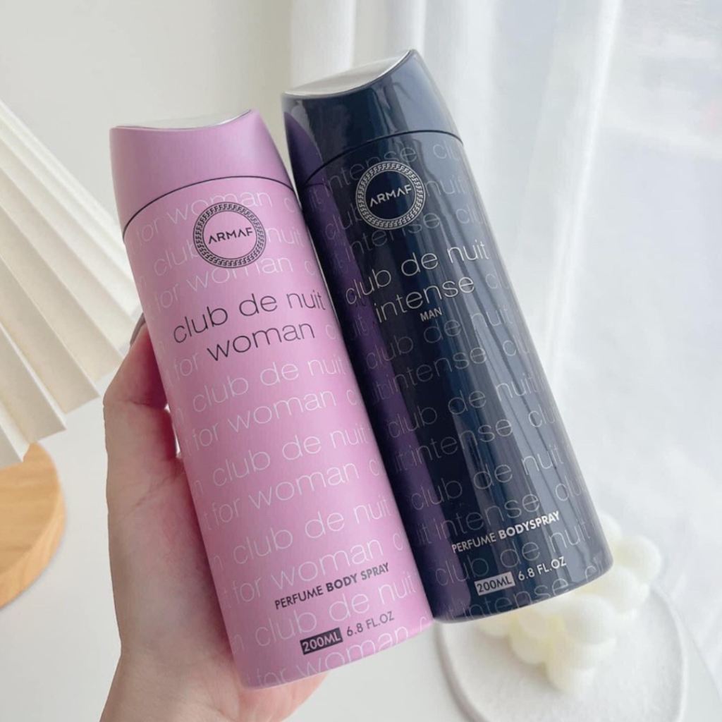 Khử mùi nữ ARMAF Club De Nuit Woman Perfume Bodyspray 200ml / xịt nách nam ARMAF Club De Nuit Intens
