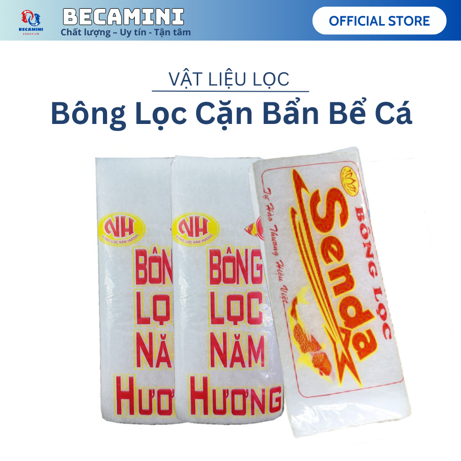 bông lọc bể cá - bể cá mini