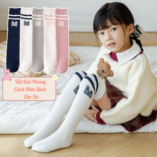 Tất đùi bé gái, vớ đùi chất len mềm mại ôm chân ấm áp phong cách Hàn Quốc dễ thương cho bé PK413 - TOPZKIDS