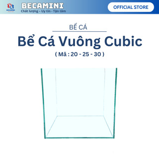 Bể cá mini CUBIC( 15-20-25-30cm) dành cho nuôi cá cảnh hoặc chơi thủy sinh