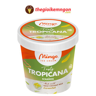 Kem hộp trái cây nhiệt đới Thái Lan Mingo Tropicana Pint (473ML)