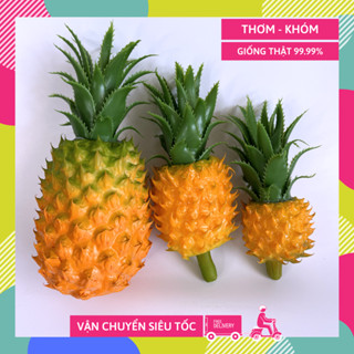 Trái cây giả, trái Thơm Dứa trưng bày nhà bếp, hàng quán, hoa quả nhựa decor đẹp như thật - Loại xịn