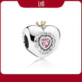 Charm bạc s925 ale - hạt charm để mix vòng tay charm pink princess heart 1699