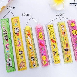 Thước kẻ nhựa hoạt hình 15cm 20cm 30cm 🍀 Clovershop68 🍀