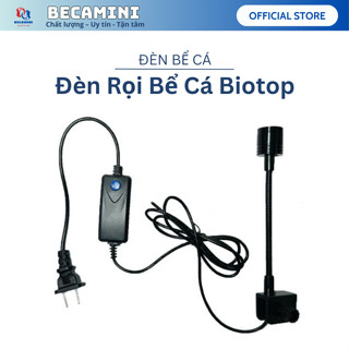 Đèn led rọi Mini kẹp thành hồ cá thủy sinh BIOTOP - Thích Hợp cho những Hồ Thuỷ Sinh, Hồ Bán Cạn, Hồ Tiểu Cảnh