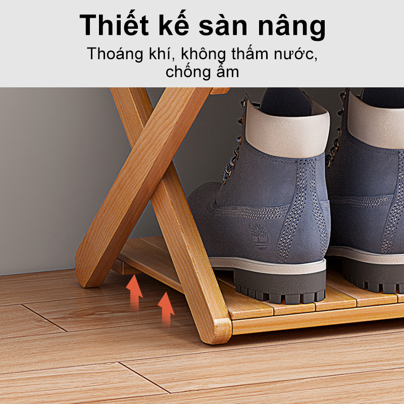 HEINO Kệ Để Giày Dép Nhiều Tầng Được Dành Cho Nhà Cử Thiết Kế Đơn Giản Gỗ Tre Cao Cấp Nhập Khẩu Mỹ | BigBuy360 - bigbuy360.vn