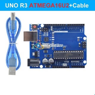 Mạch arduino uno r3 atmega 328p chíp cắm có kèm dây cáp