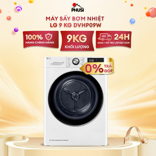 DVHP09W Máy sấy bơm nhiệt LG Inverter 9 Kg DVHP09W.BBWPEVN - Sấy tốt, tiết kiệm điện  [MIỄN PHÍ GIAO LẮP]
