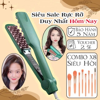 Máy dập xù bấm phồng chân tóc bảng vuông 4 mức chỉnh nhiệt