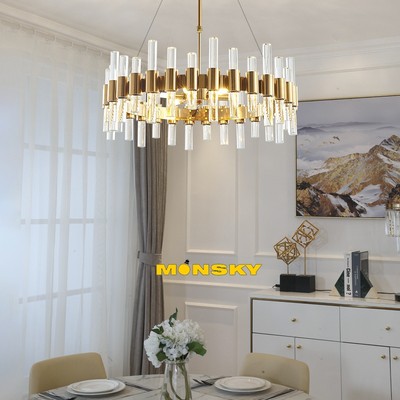 Đèn thả MONSKY VANKE D600 phong cách hiện đại trang trí nội thất cao cấp, sang trọng kèm bóng LED