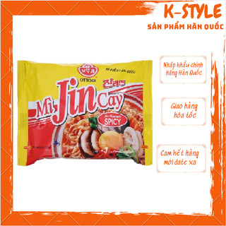 Combo 10 gói mì jin cay ottogi hàn quốc 120g 오뚜기)진라면 매 120g
