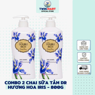 Sữa tắm hương hoa double rich 800g body shower - hàn quốc - hương hoa iris