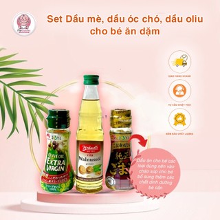 Set Dầu mè, dầu óc chó, dầu oliu cho bé