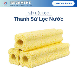 Thanh sứ lọc hồ cá Hoa Mai kích thước 15x4x4cm