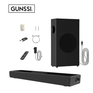 Loa thanh soundbar gunssi s22, loa thanh dành cho tv đa dạng kết nối, bluetooth 5.0, công suất 120w