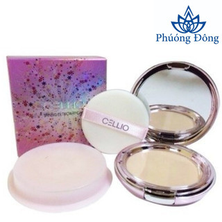 (Kèm thêm 1 lõi) Phấn CELLIO Shining Ex Twoway Cake