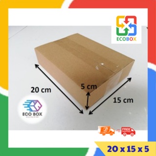 ECOBOX - 20x15x5 COMBO 100 hộp carton đóng hàng
