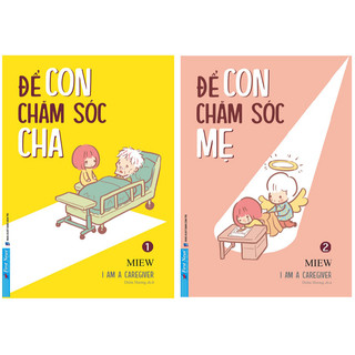 Sách - combo để con chăm sóc cha + để con chăm sóc mẹ - first news
