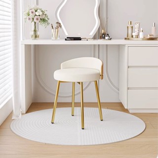 Ghế trang điểm có tựa lưng V02 BBP Ghế decor phòng ngủ, chụp ảnh khung kim loại bọc đệm da ngồi êm ái