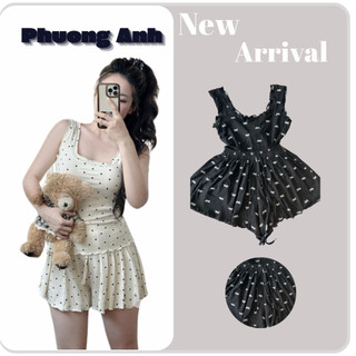 Set bộ ngủ 3 món cute siêu mát hàng L1 (bao gồm túi vải đựng bộ ngủ)