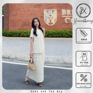 Set áo + chân váy ren boi thêu hoa - Xuananhthomay