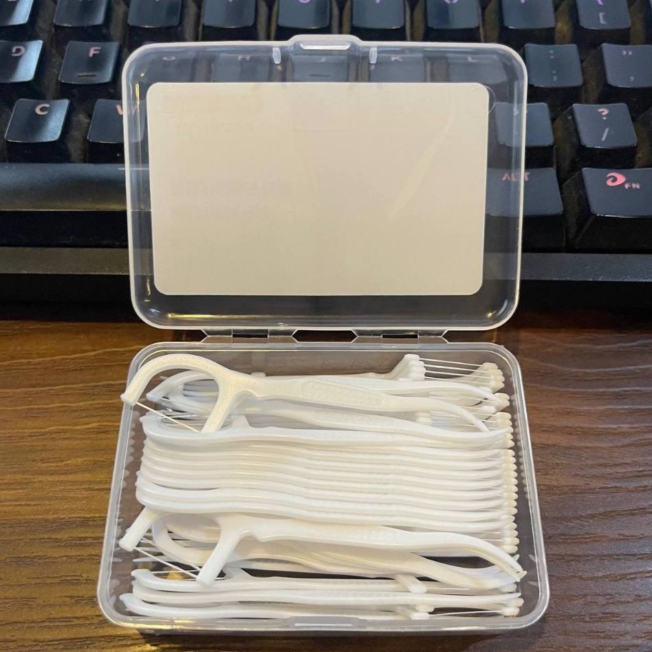 Tăm chỉ nha khoa tiệt trùng BoZhen Classic hộp 50 cây-Dụng cụ vệ sinh răng miệng