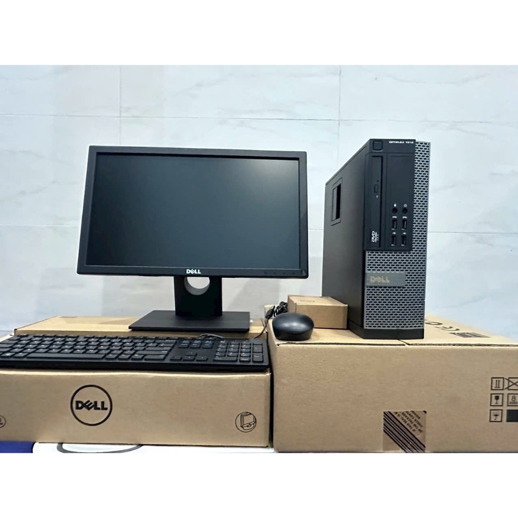 Bộ Máy Tính Để Bàn Dell Optiplex 7010 SFF Core I7 +màn hình 19in+phím chuột Fullbox  BH 12 Tháng