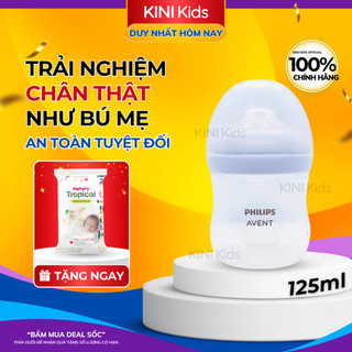 Bình sữa phillips avent cho bé sơ sinh cổ rộng natural an toàn, chống đầy hơi sặc sữa 125ml