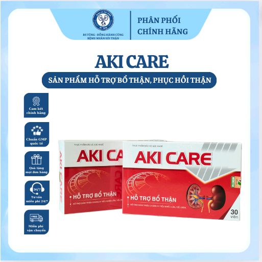 [BS.TUNG] Viên Uống  Akicare Hỗ Trợ Bổ Thận, Giảm Tiểu Đêm 30 Viên Dùng Trong 1 Tuần