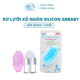 Bàn Chải Đánh Răng, Rơ Lưỡi Xỏ Ngón Gbbaby Silicon Siêu Mềm, An Toàn Cho Bé