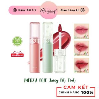  Son Tint Bóng Merzy FOIF Juicy Fit Tint hiệu ứng son tin căng bóng 4D thuần chay cấp ẩm cho môi 